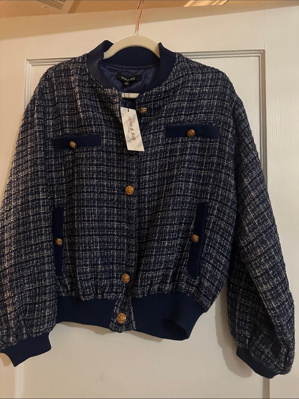 Strut & Bolt Navy Bomber Jacket